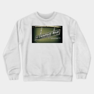 Claremont Boulevard, Claremont, California by Mistah Wilson Crewneck Sweatshirt